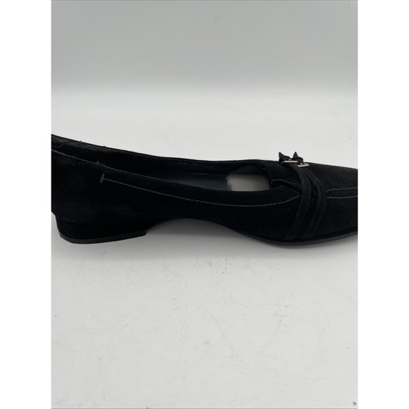 Stuart‎ Weitzman Shoes Womans Black Suede Slip on size 8.5 Spain Comfort Shoes - Picture 6 of 12